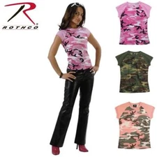 Rothco Womens Camo Pink, Woodland, Camouflage 2-Tone T-Shirt 8039, 8034, 8079 