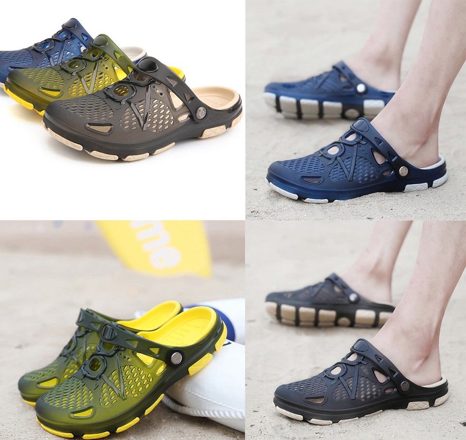 Unisex Zuecos sin cordones Zapatilla Mules Zapatos Jardín Playa Verano Deportes Sandalias