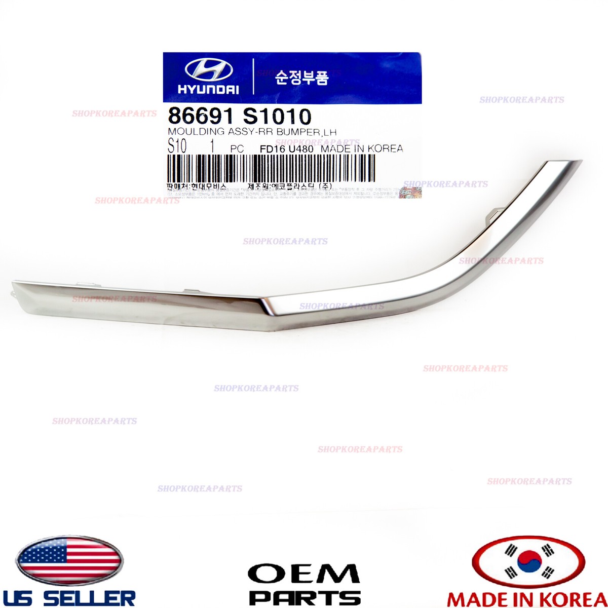 Genuine OEM Rear Bumper Molding Trim LEFT Driver Side SANTA FE
