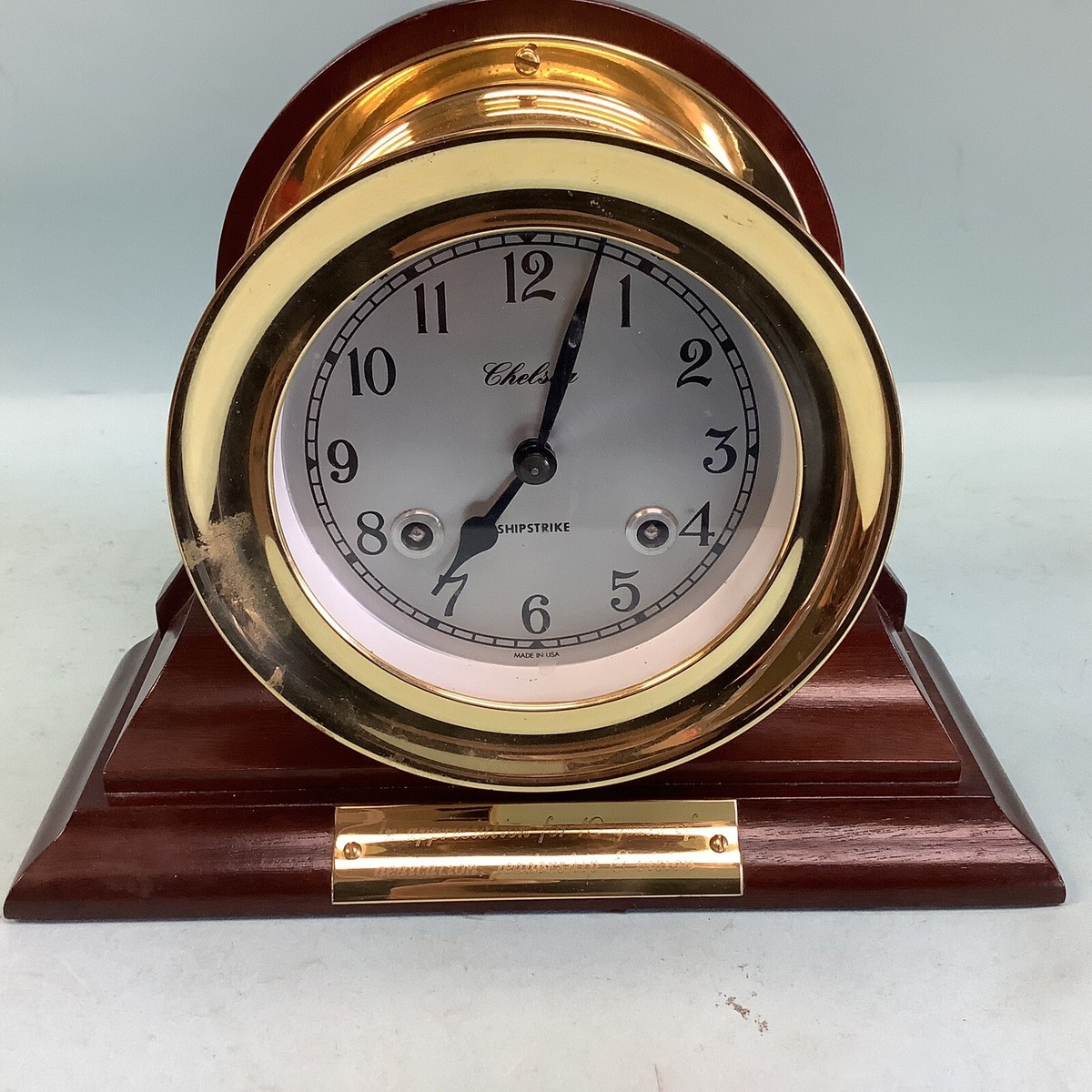 Chelsea Ship Strike Clock 7 7/8” H As Is | eBay