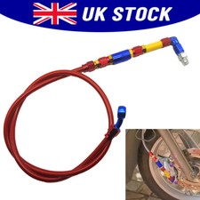 Red 100cm Universal Dirt Braided Brake Hose Line Brake Cable Hydraulic Pipe ATV