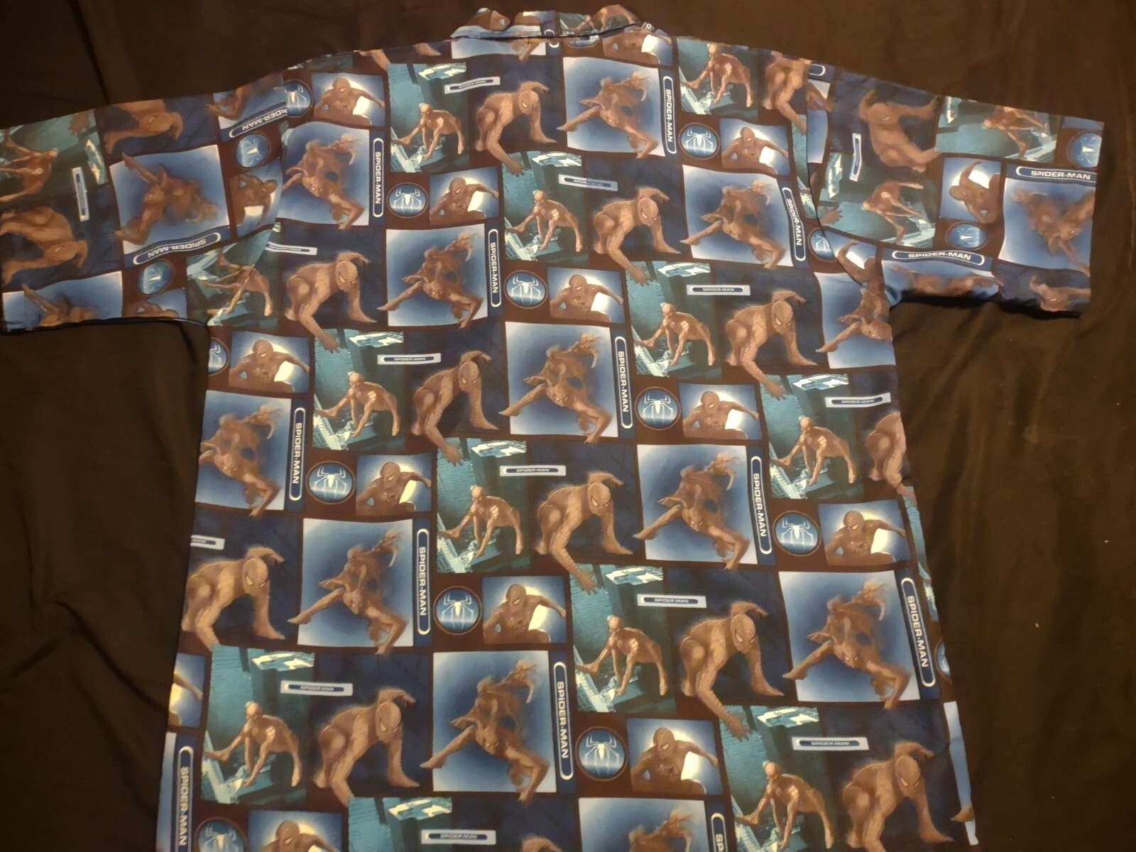 Spiderman Comic Con Marvel Button Down Camp Shirt… - image 2