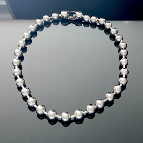Punk Ball Chain Necklace, 316L Stainless Steel, 2000's, Y2K, Grunge Jewelry, Pun