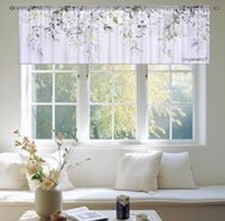 1 Garden Print Casual Traditional Country Farmhouse Window Valance 54" x 18"