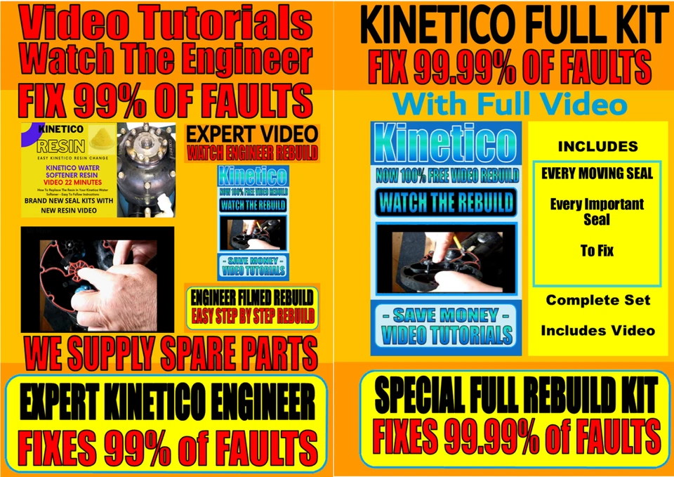 Kinetico Water Softener - Rebuild Kits - Save $$$$$  Easy Fix Kit - Image 2 of 2