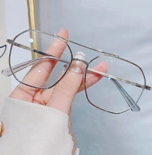 Metal Anti Blue Light Myopia Nearsighted Glasses For Men Women Retro Glasses New