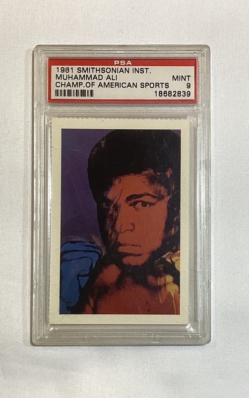 MUHAMMAD ALI CASSIUS CLAY 1981 SMITHSONIAN CHAMPIONS OF AMERICAN SPORT PSA 9