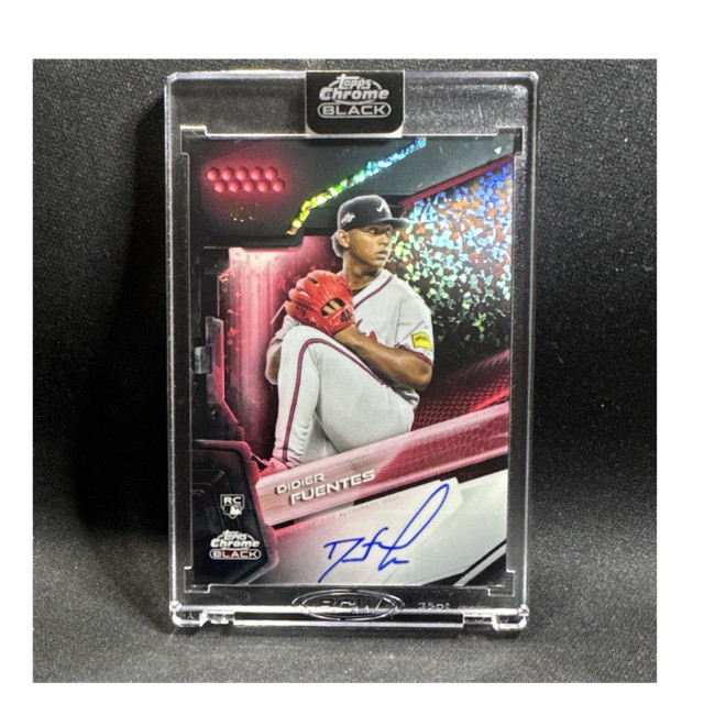 2026 Topps Chrome Black Didier Fuentes RED Mini Diamond Refractor #4/5 Braves
