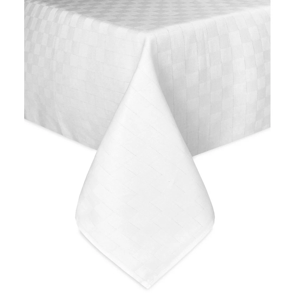 Tovaglia Rotonda Damascata 180 Cm – Argento – Antimacchia E Senza Stiratura 100% Poliestere
