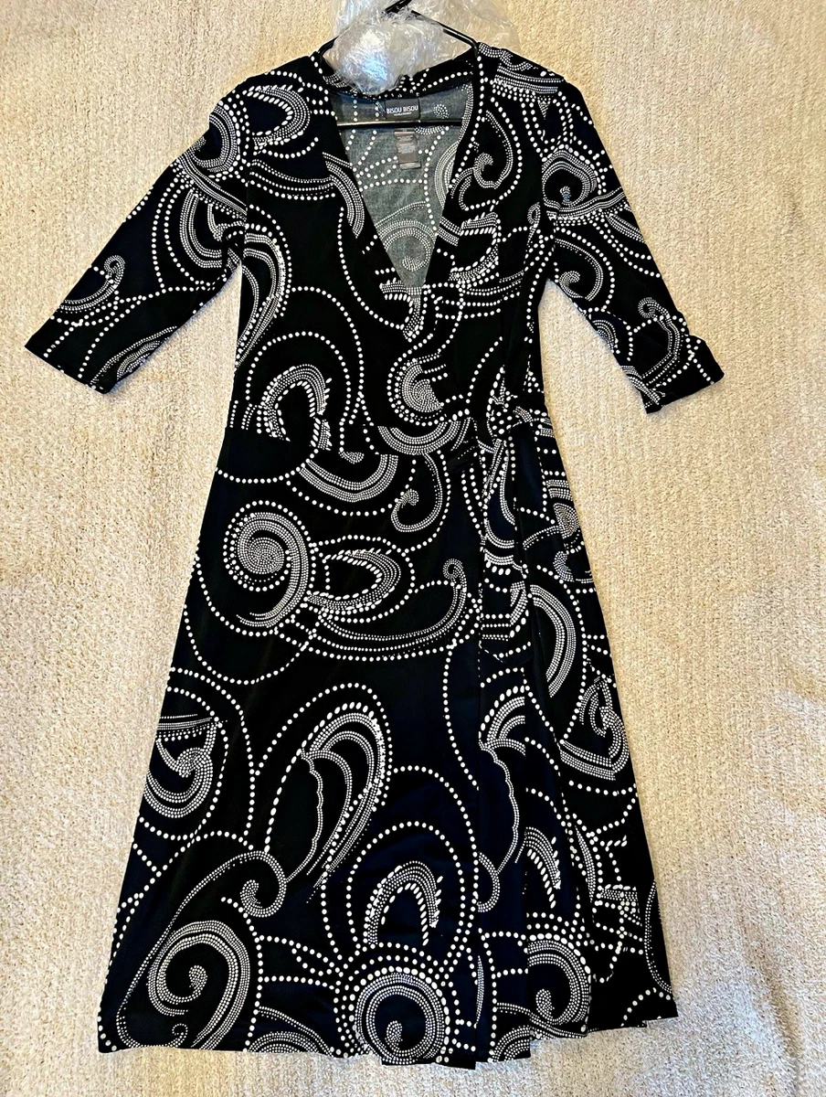 bisou bisou black and white dress Dresses for Women for sale Chic Burgundy Winter Outfit: New Butter Rib Size:One size