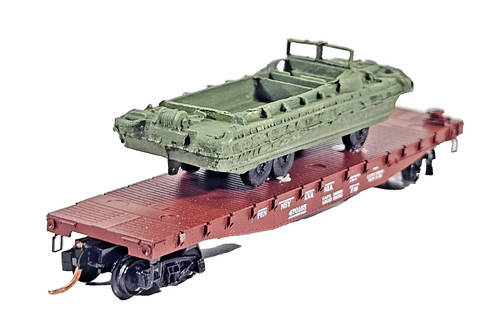 Micro-Trains Spur N 45140 Flachwagen Schwerlastwagen US Army Modellfahrzeug OVP | Zustand: Used