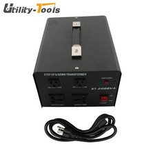 2000 W Voltage Converter Transformer Step Up/Down 110-120V To/From 220-240V US