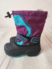 Kamik Kids Youth Insulated Winter Snow Boots Teal Purple Size 11