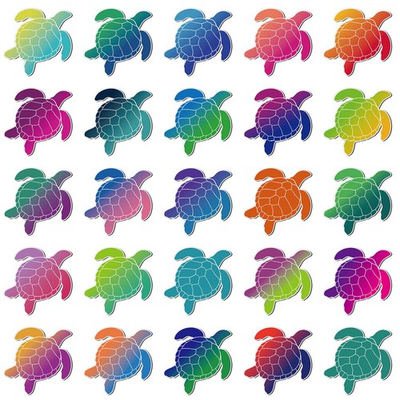 #ad #ad Fabbay 25 Pcs Colorful Turtle Car Magnets Sea Animal Cruise Small $18.94