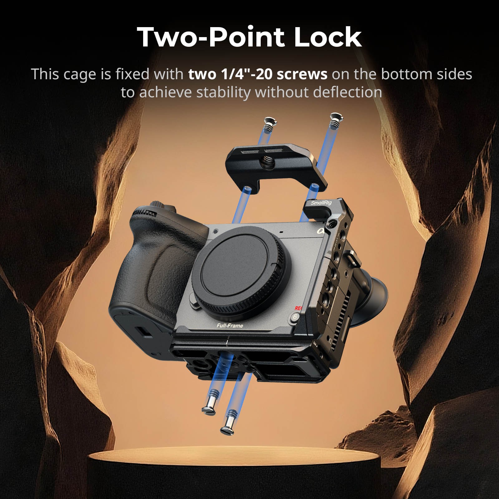 SmallRig Half Cage for Sony FX2 Quick Release Plate for Arca for DJI RS 3