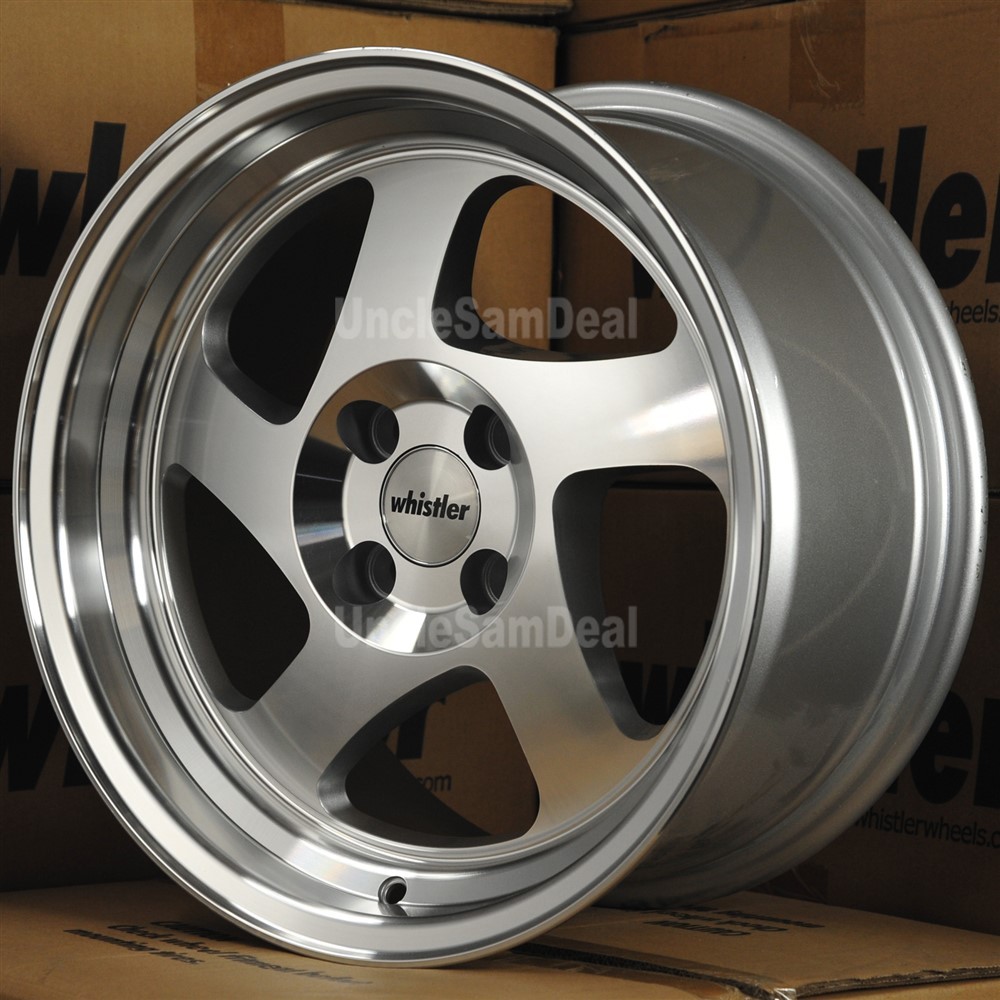 深リム　whistler 17インチアルミホイール KR1 Machined Silver - Whistler Wheels