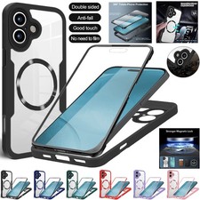 360 Full Body Screen Case Magsafe Cover For iPhone 17 Pro Max 16 15 14 13 12 11