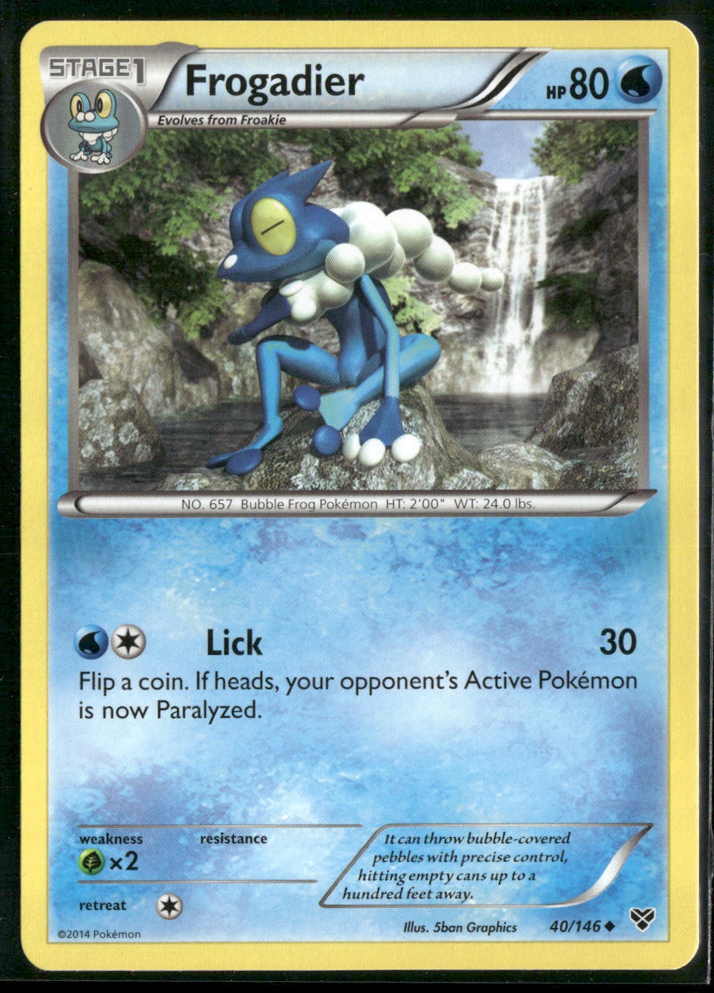 XY Base Set #40/146 Frogadier