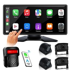 RV Camera System with Carplay Android Auto, 10.36" Monitor with MirrorLink DV...