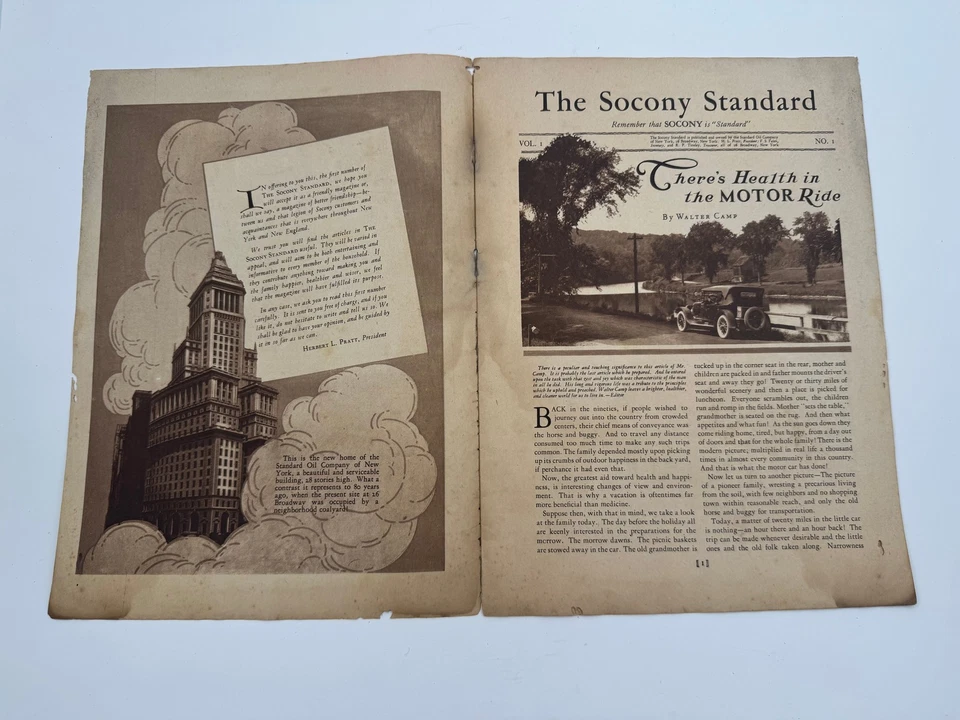Vintage Socony Standard Magazine No. 1 Vol 1 - Image 2 of 4
