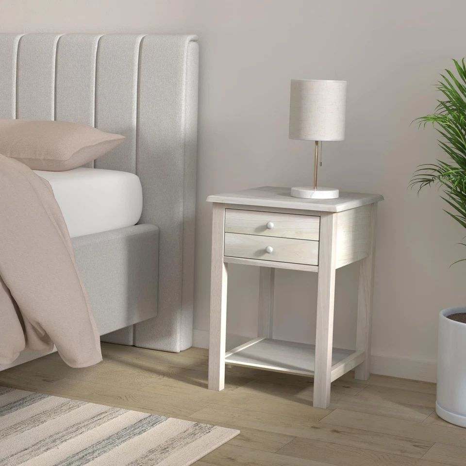 Lámpara/Mesa auxiliar/extremo rectangular, 2 cajones ecológica parawood, cocina/comedor... Foto 2 de 4