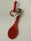 Vintage 80s Plastic Clip On Bell Charm Necklace 5 Charms — photo 3