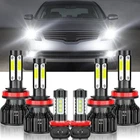 For 2007-2018 Nissan Altima Combo LED Headlight High/Low +Fog light Bulbs Kit