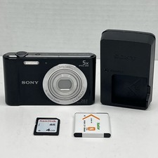Sony Cyber-Shot DSC-W800 Digital Camera 20.1MP - Black W/ Charger  4GB SD