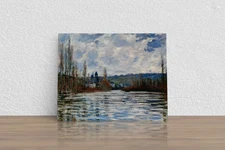 Claude Monet "Flood of the Seine at Vetheuil" Canvas Print Wall Art Home Decor