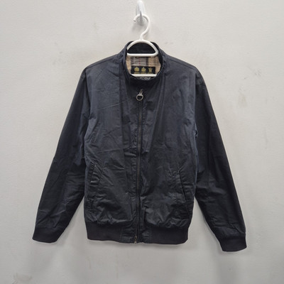 Barbour International Royston Wax Waterproof Navy Lightweight Jacket Small