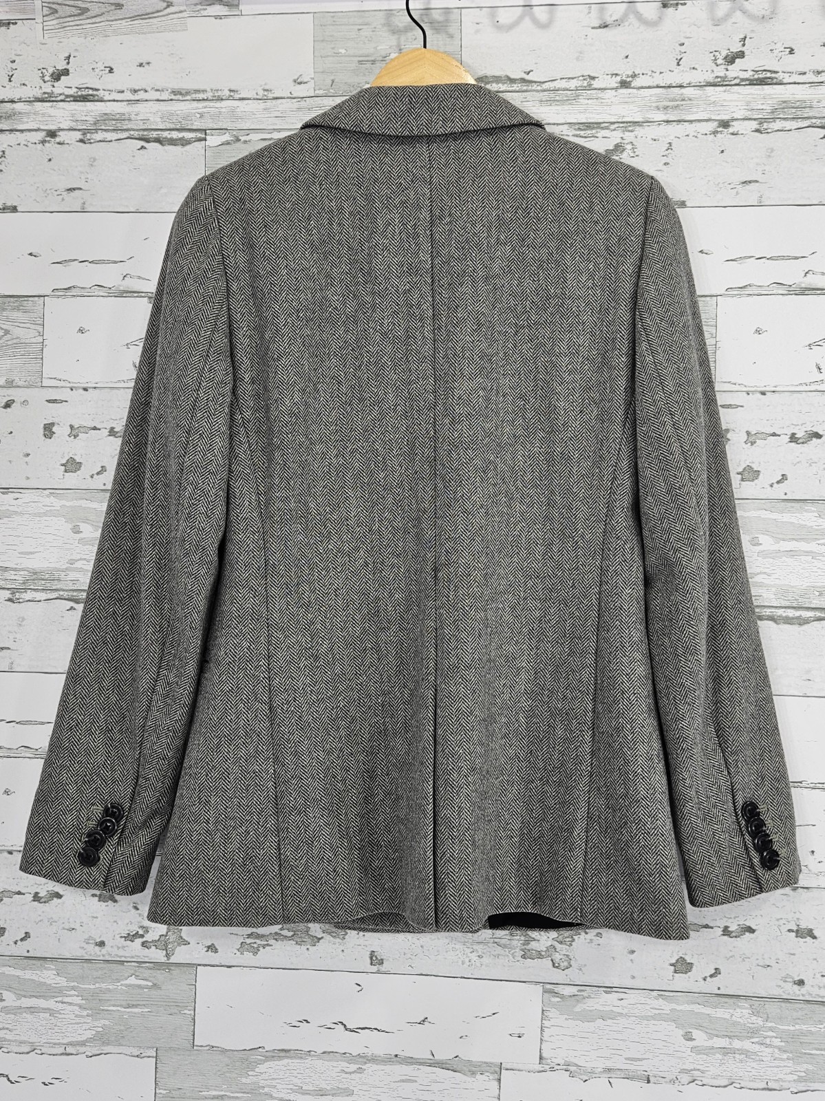 Gap Herringbone Double Breasted Blazer Charcoal G… - image 4