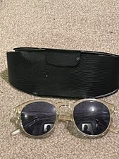 Barton Perreira Goodman Round Sunglasses Clear, MDT/VGY, 50-22-145