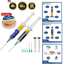 Sn42/Bi58 Lead Free Solder Paste 30g  No Clean Soldering Flux10cc  Soler Wi...