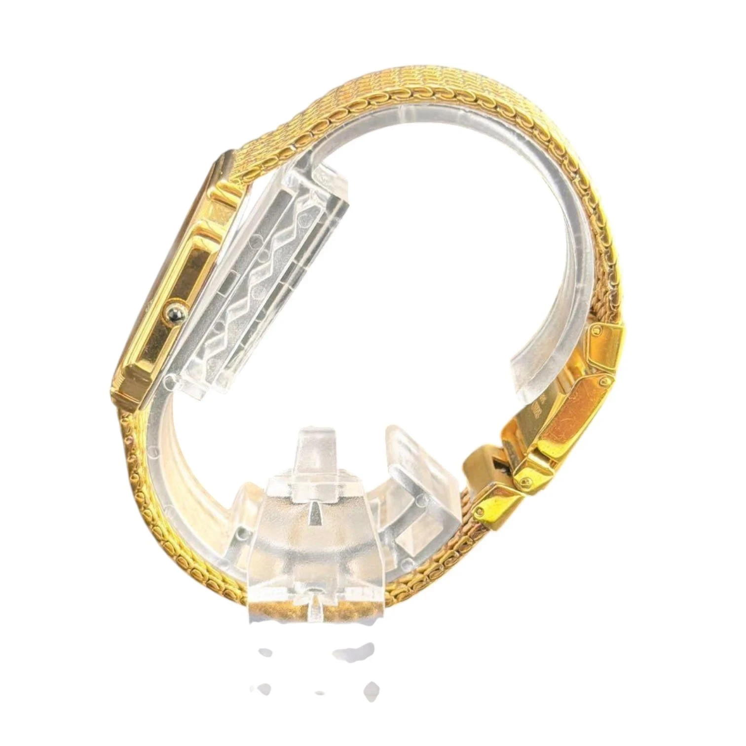 Seiko Dolce 7731-5000 Gold Diamond 29mm Quartz Tank Watch image 3