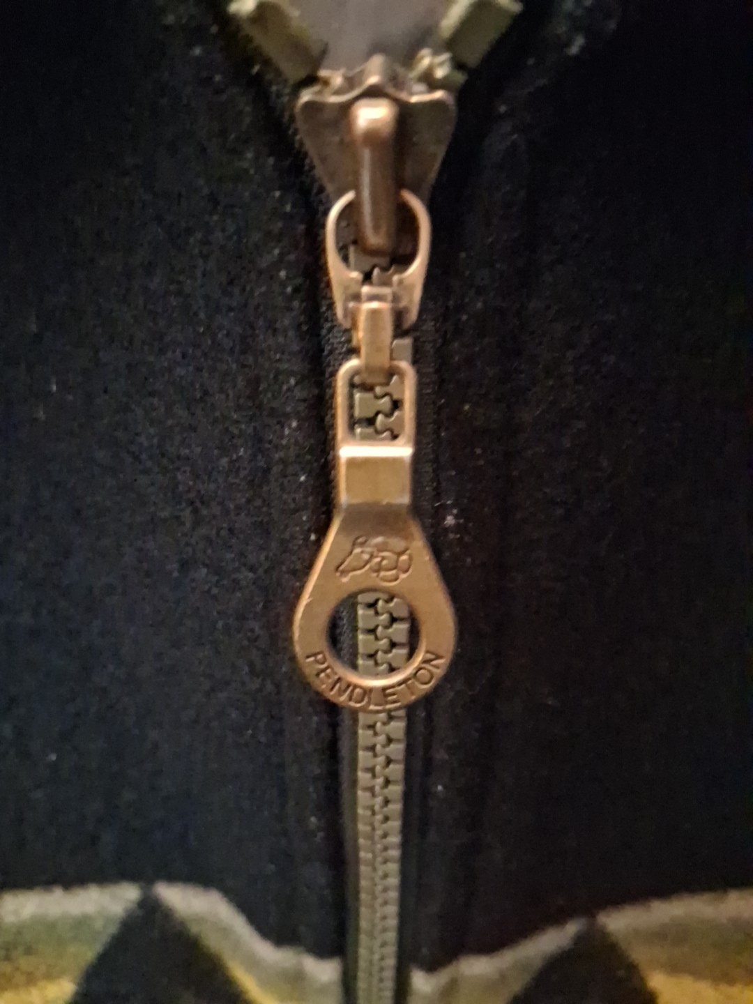 💫 Vtg Pendleton Wool Bomber Jacket Native Americ… - image 2