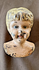 Antique Minerva Tin Doll Head German Buschow  Beck 1890s