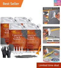 Concrete Crack Filler, 4 Pack Self Leveling Crack Sealant Repair Sealer, High...