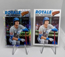 2026 Topps Heritage Mike Yastrzemski #63 Silver Sparkle /Base Royals Braves 