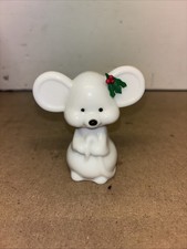 Vintage Rare Avon Perfume Christmas Mouse Sweet Honesty Collectible Display