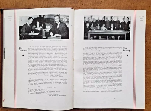 1938 "THE DE REBUS" BEN AVON HIGH SCHOOL YEARBOOK, BEN AVON, PA - Picture 5 of 11