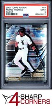2001 TOPPS FUSION FINEST #67 FRANK THOMAS HOF POP 6 PSA 9