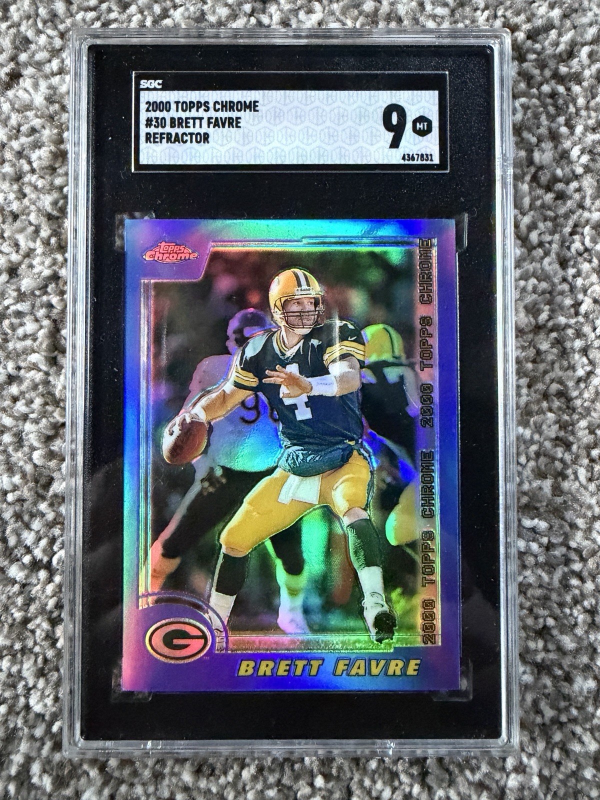 2000 Topps Chrome #30 Brett Favre Refractor SGC 9 Mint