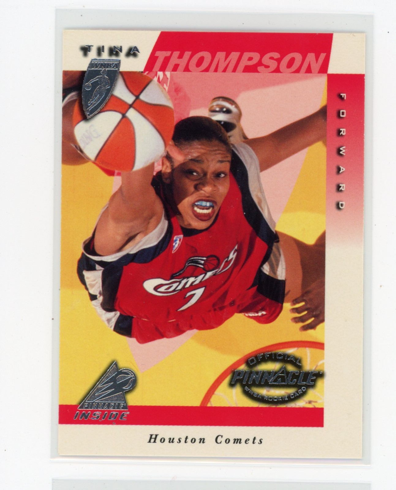 1997 Pinnacle Inside Tina Thompson #13 RC Rookie (KK)