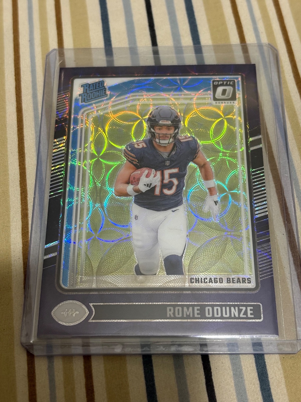 2024 Panini Donruss Optic - Rated Rookie Rome Odunze #286 Purple Scope Prizm...