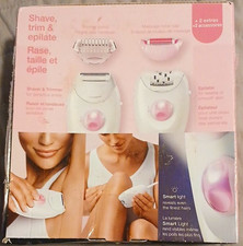 Braun Silk- pil 3 3-270 Epilator Shave Trim Epilate Smart Light White/Pink