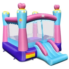 3-in-1 Princess Theme Inflatable Castle Inflatable Bounce House without Blower