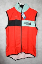 NWT Men's Primal Cycling Without Age Red Teal Bicycle Vest Size XL