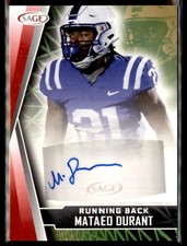2022 SAGE #A-MD Mataeo Durant Autographs Red Auto