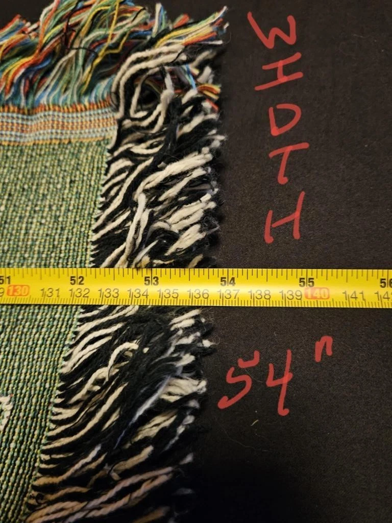 Disney Magic Kingdom Woven Tapestry Throw Blanket Mickey Mouse Castle Fireworks.