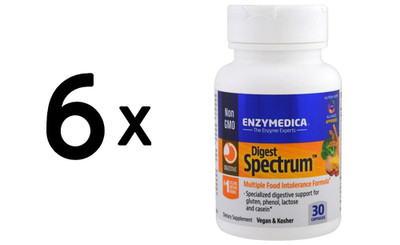 6 x Enzymedica Digest Spectrum - 30 caps (444,17 EUR/kg)